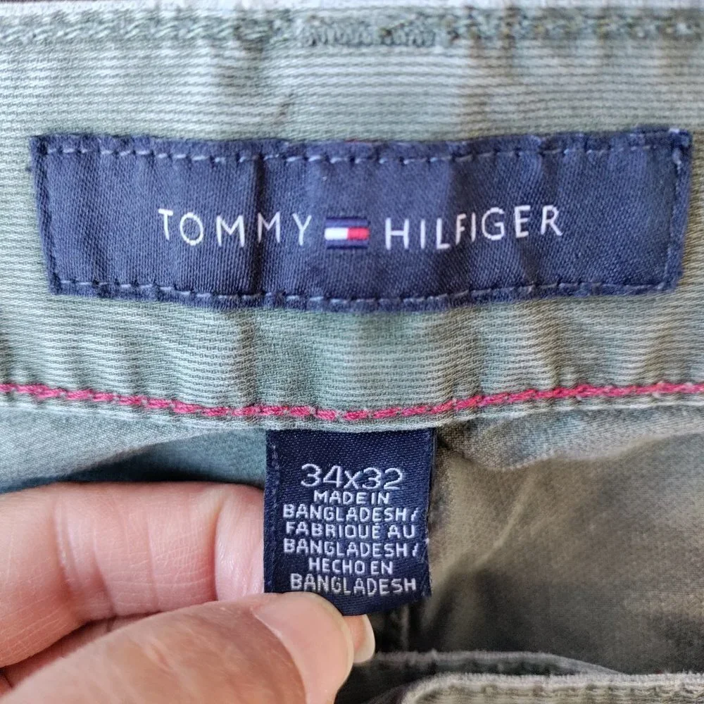 Tommy Hilfiger High-Rise Slim Straight Leg Denim Jeans 34x32 Men Green